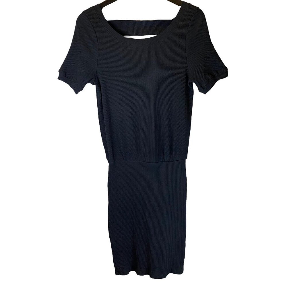 NEW NWT Free People Beach Black Mini Dress Open Back Size Medium M